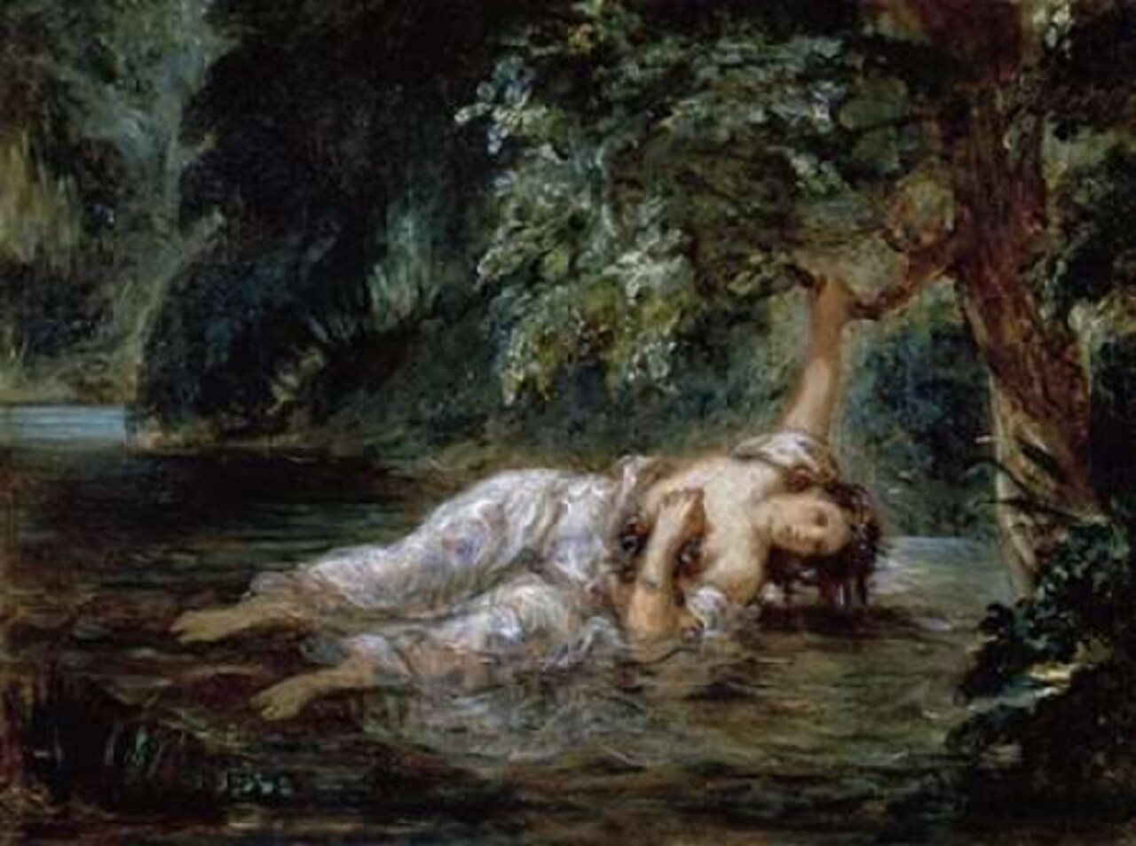 Death of Ophelia Poster Print by Eugene Delacroix - Item # VARPDX277364